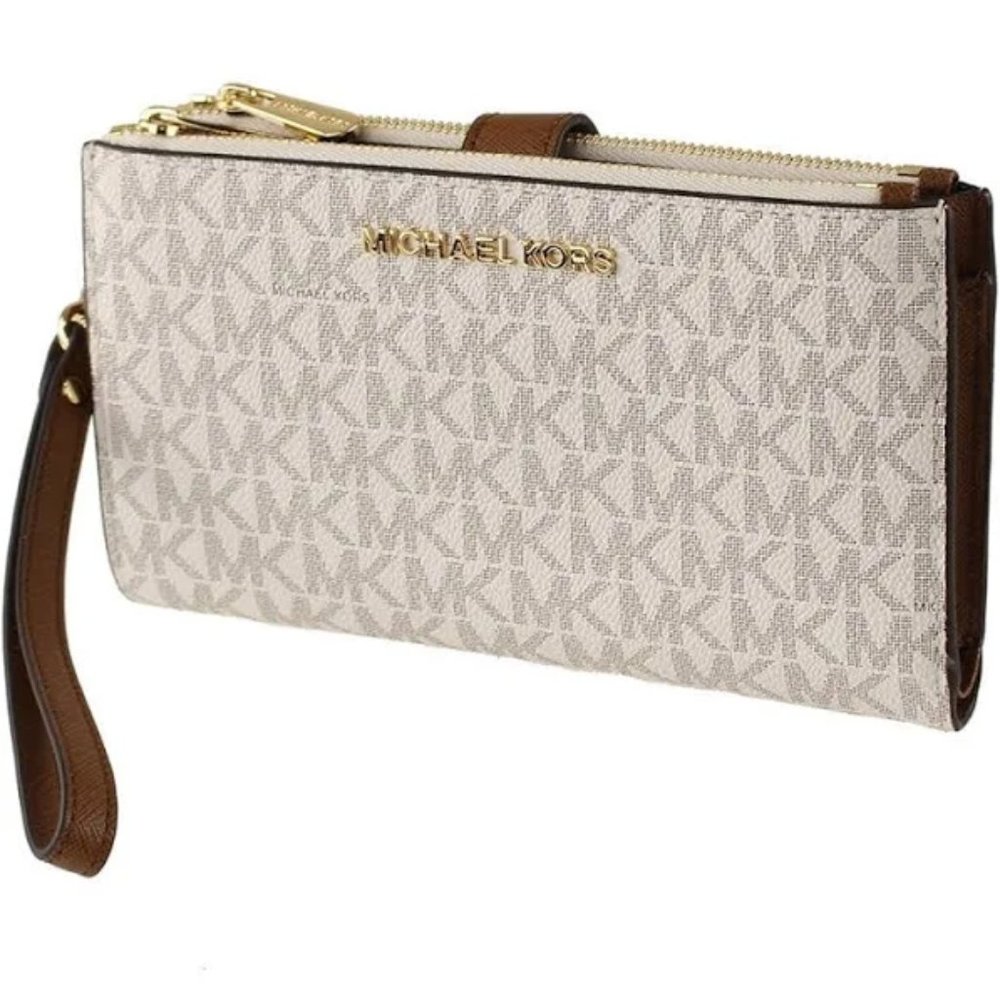 SOLD NWT Michael Kors Jet Set Double Zip Wristlet